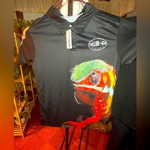 ProBugs Chameleon polo shirt in size XL